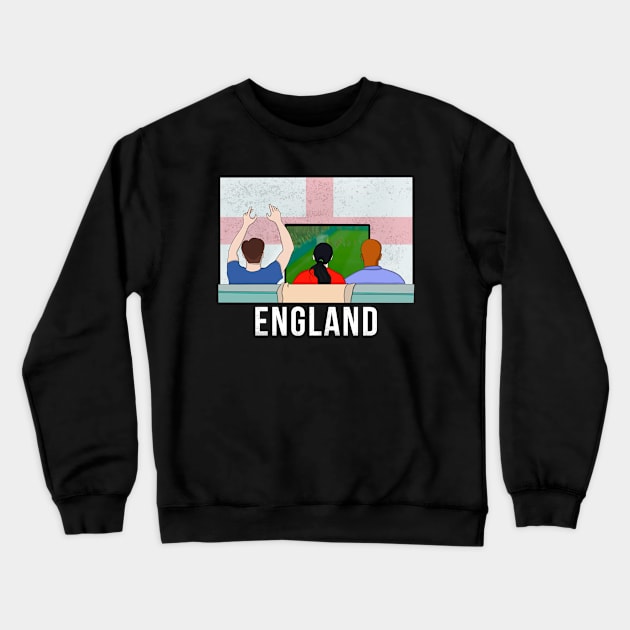 England Fans Crewneck Sweatshirt by DiegoCarvalho